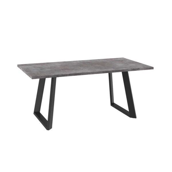 Стол LOFT LUX-180, раздвижной 180(240)х95, ДЫМЧАТАЯ КЕРАМИКА/ЧЕРНЫЙ